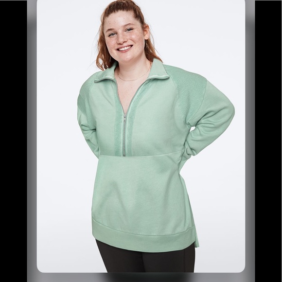 PINK Victoria's Secret Tops - NWT Victoria Secret PInk quarter zip, M